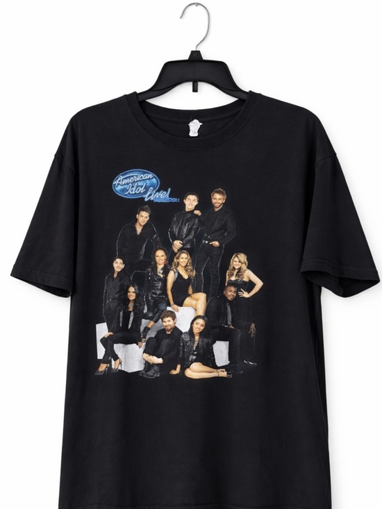 Anvil Other - American Idols Live! Tour 2011 Graphic Tee Anvil XL Black Shirt
